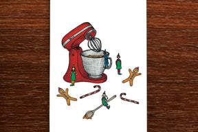 Baking for Christmas - Christmas Card