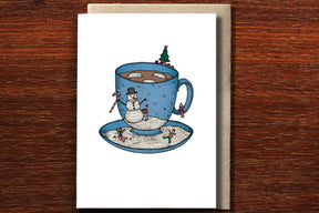 Christmas Teacup - Christmas Card