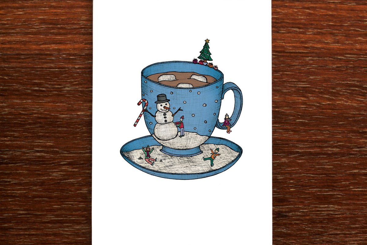 Christmas Teacup - Christmas Card