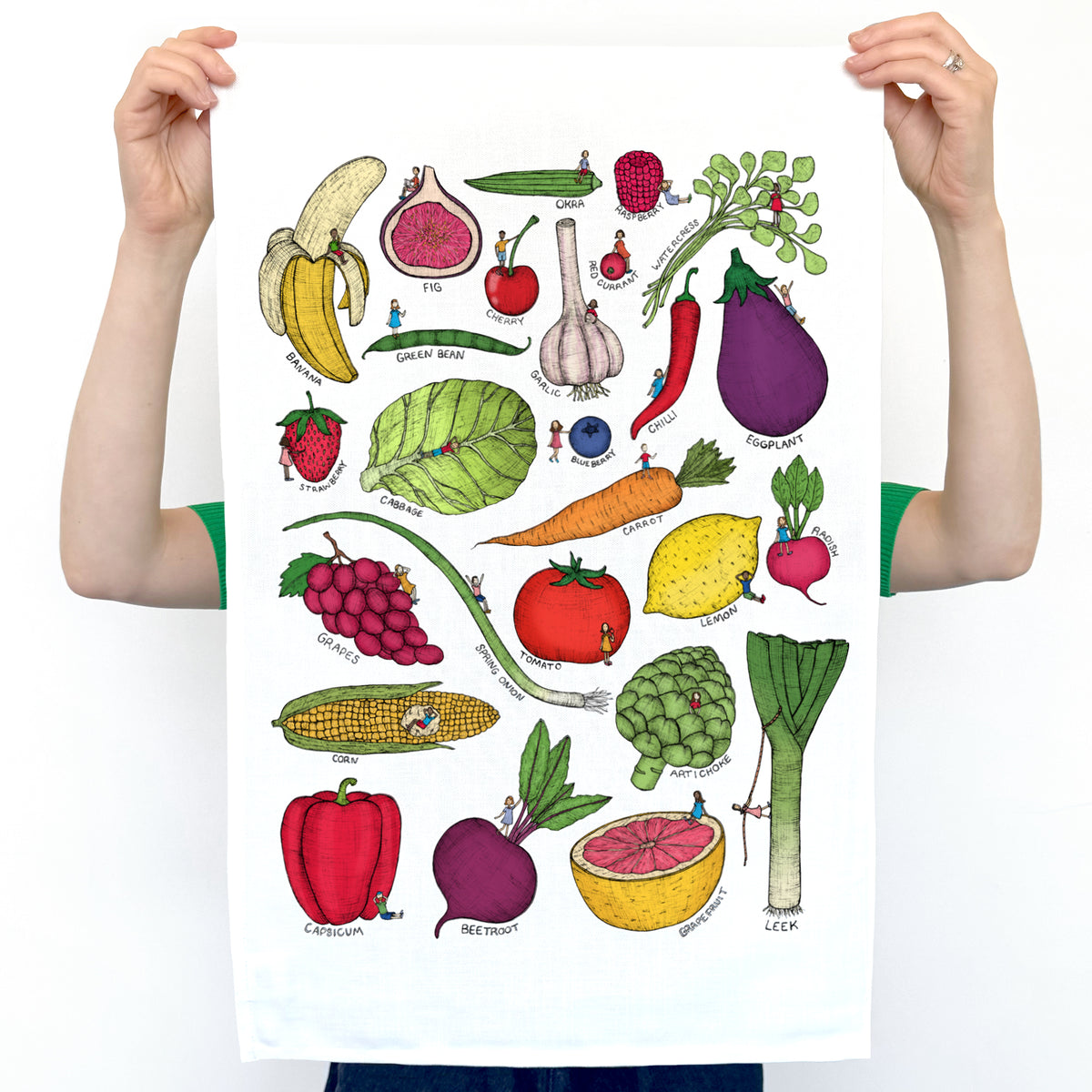 Fruit and Vegetable - Art Tea Towels