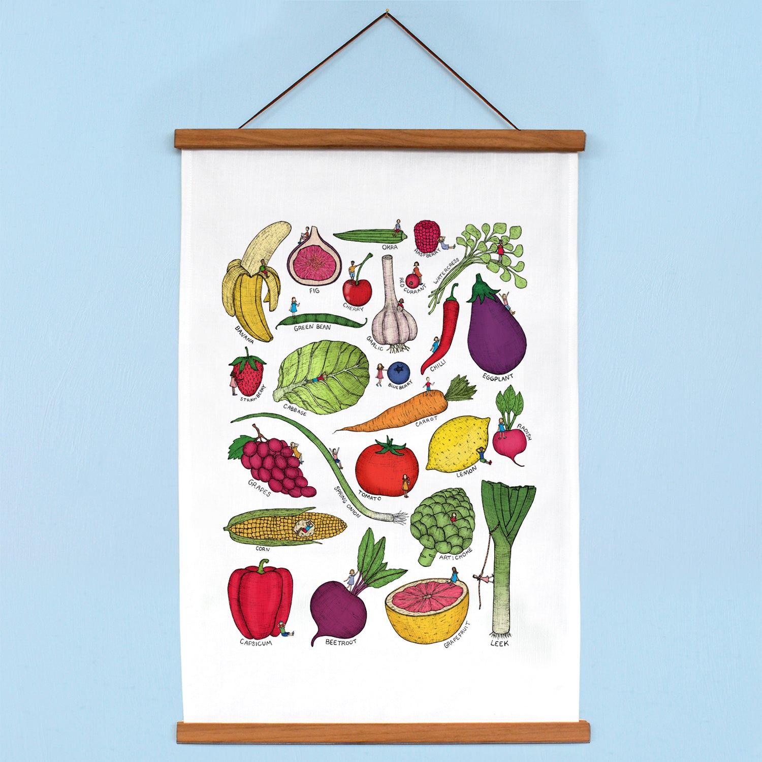 Fruit and Vegetable - Art Tea Towels