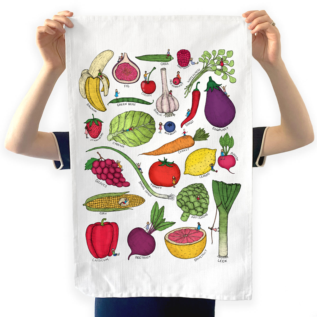 Fruit and Vegetable - Art Tea Towels