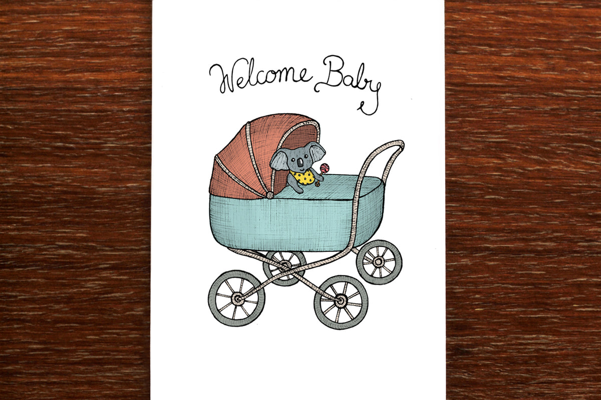 Koala Baby - Card for Newborn