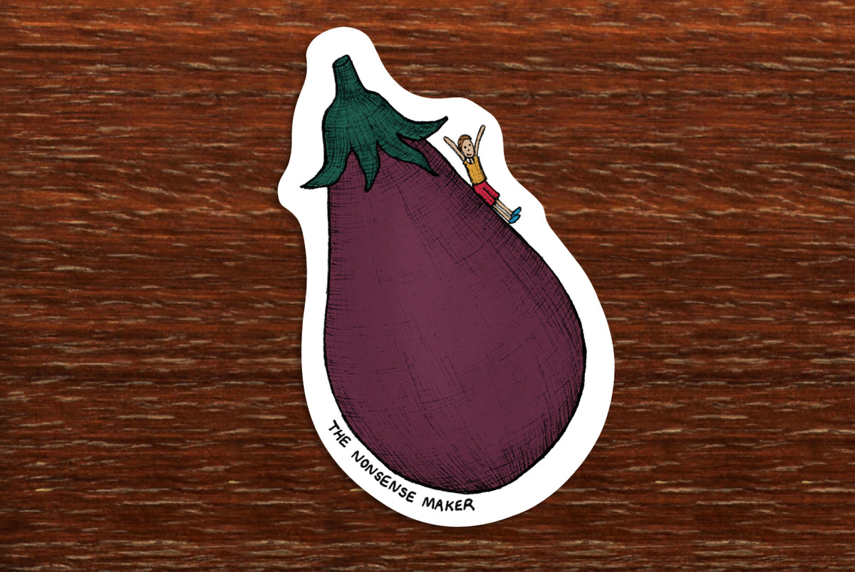 Eggplant Sticker - Vinyl Stickers