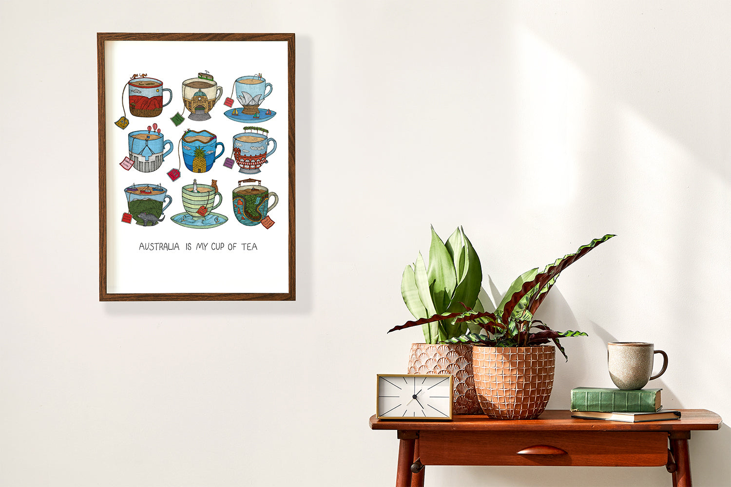 Aussie Teacups - Art Print